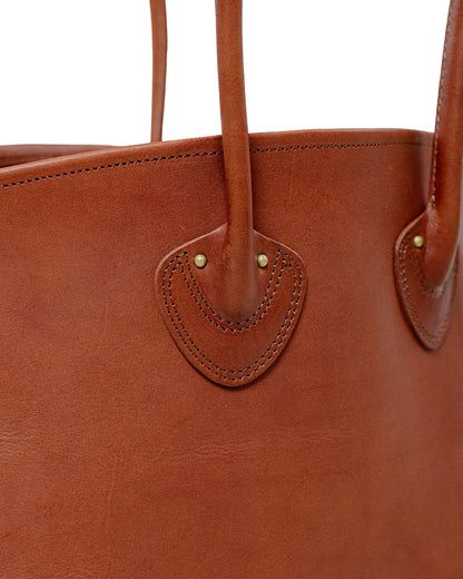 lost & found The Real McCoy's The Real McCoy's MA25102 Leather Tote Shoulder-Bag Brown
