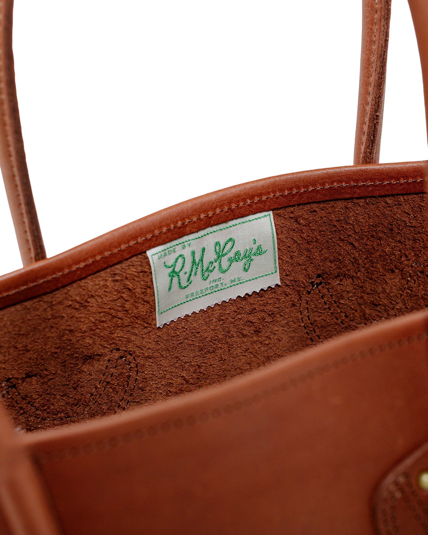 lost & found The Real McCoy's The Real McCoy's MA25102 Leather Tote Shoulder-Bag Brown