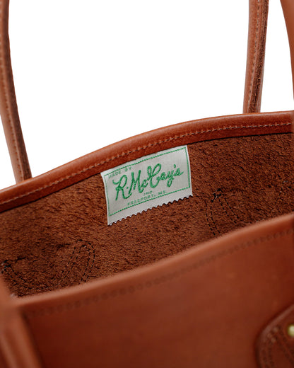 lost & found The Real McCoy's The Real McCoy's MA25102 Leather Tote Shoulder-Bag Brown