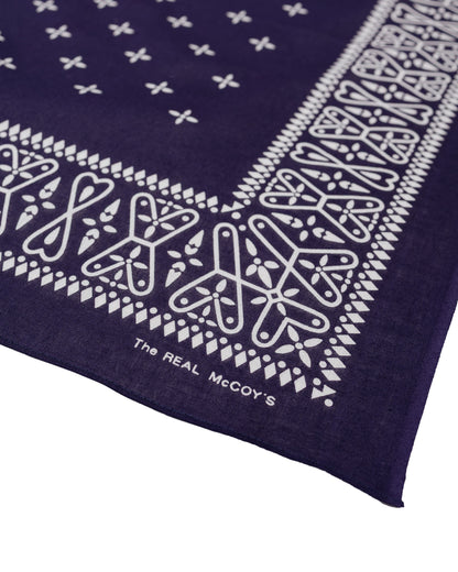 lost & found The Real McCoy's The Real McCoy's MA26011 Bandana 'Cross' Navy