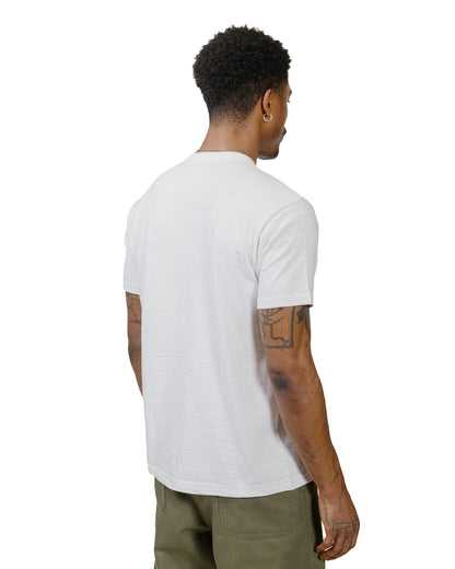 The Real McCoy's MC19010 Athletic T-Shirt / Loop-Wheel White model back