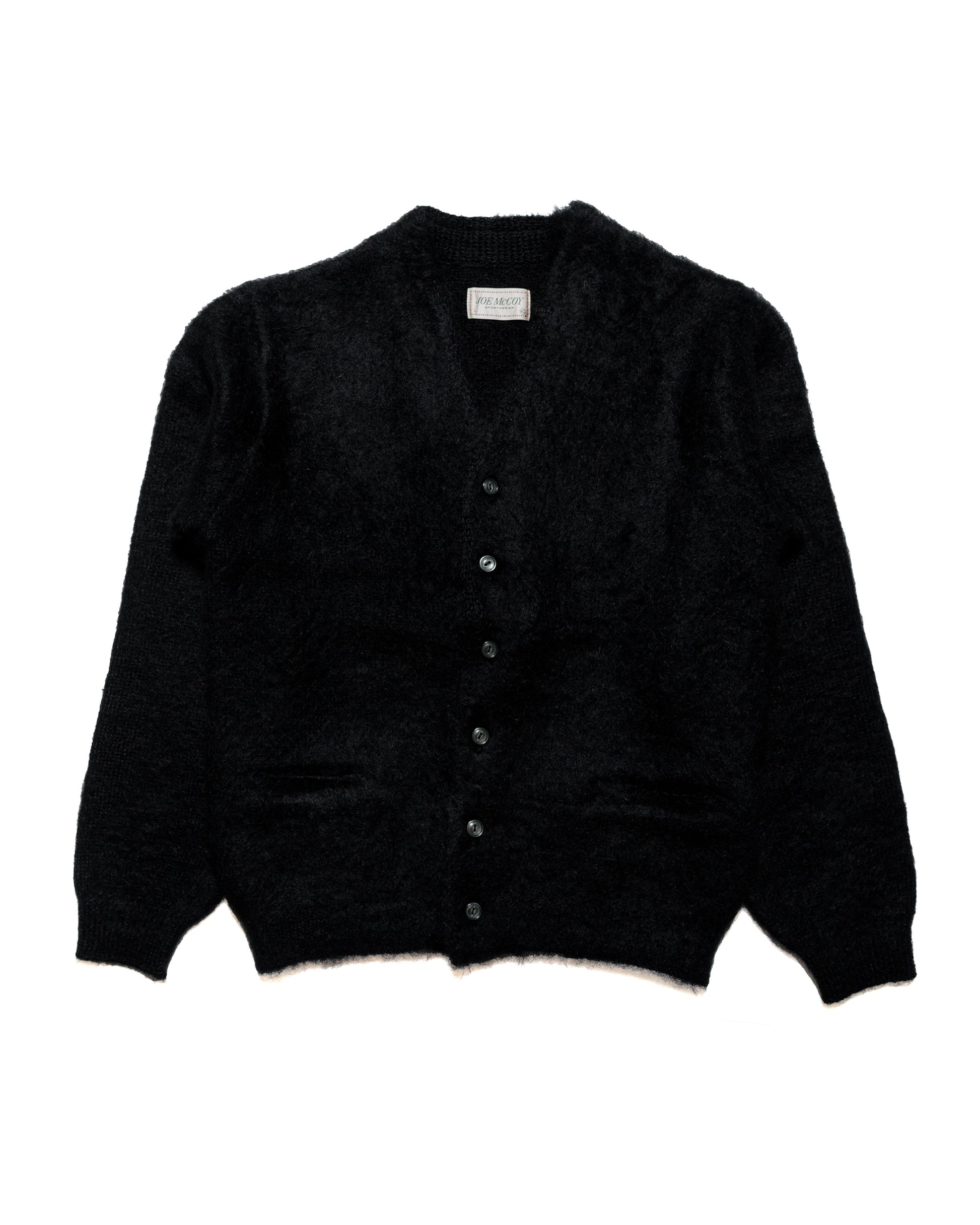 lost & found The Real McCoy's The Real McCoy's MC19103 JM Mohair Cardigan Black