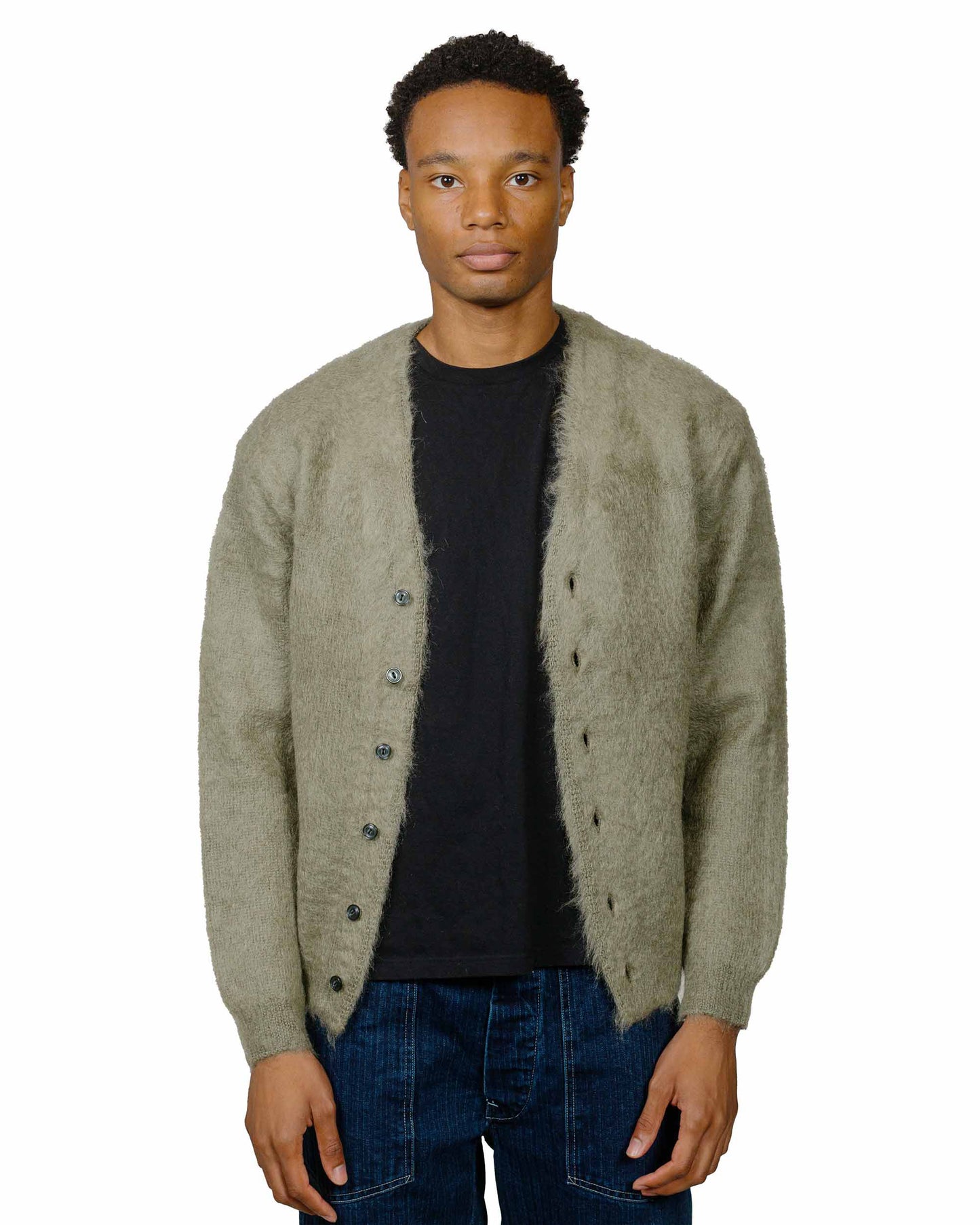 lost & found The Real McCoy's The Real McCoy's MC19103 JM Mohair Cardigan Mint