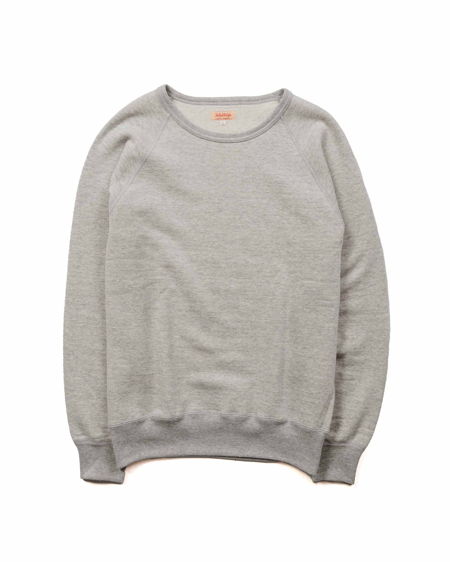 lost & found The Real McCoy's The Real McCoy's MC21018 9oz. Loopwheel Raglan Sleeve Sweatshirt Ash Grey