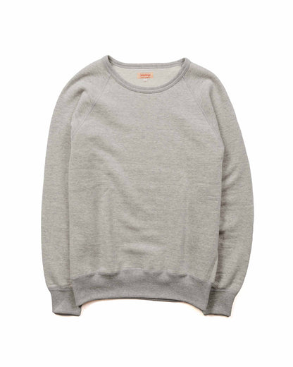 lost & found The Real McCoy's The Real McCoy's MC21018 9oz. Loopwheel Raglan Sleeve Sweatshirt Ash Grey