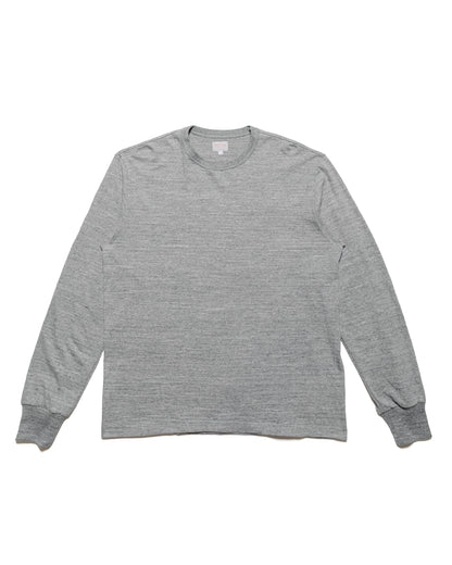 The Real McCoy's MC21109 Athletic L/S T-Shirt / Loop-Wheel Grey