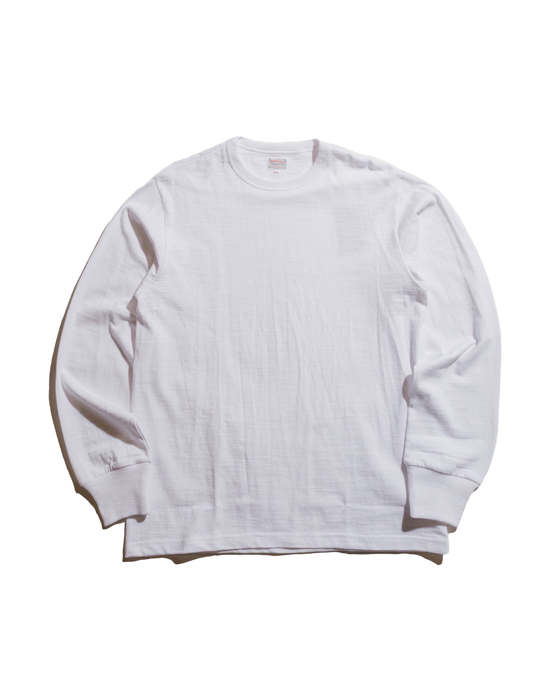 lost & found The Real McCoy's The Real McCoy's MC21109 Athletic L/S T-Shirt / Loop-Wheel White