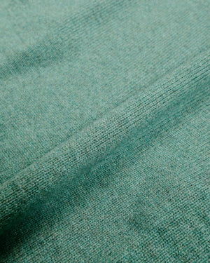 The Real McCoy's MC21114 Wool Crewneck Sweater Kelly Green fabric