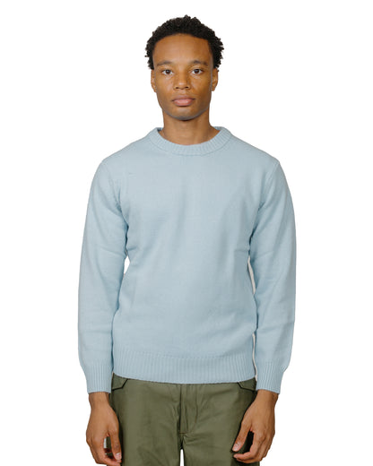 lost & found The Real McCoy's The Real McCoy's MC21114 Wool Crewneck Sweater Light Blue