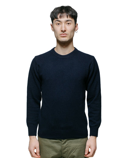 lost & found The Real McCoy's The Real McCoy's MC21114 Wool Crewneck Sweater Navy