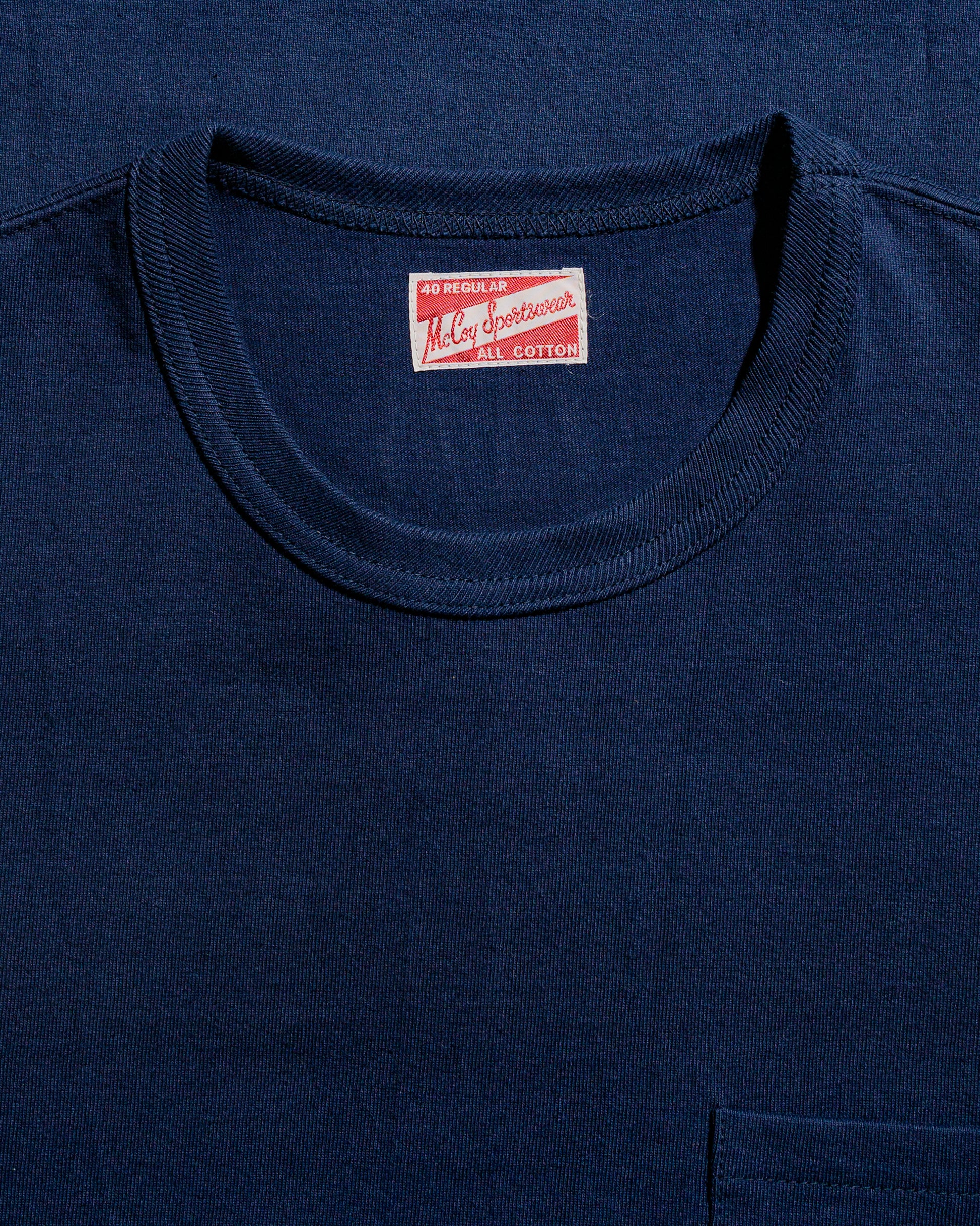 lost & found The Real McCoy's The Real McCoy's MC22006 Pocket Tee Navy
