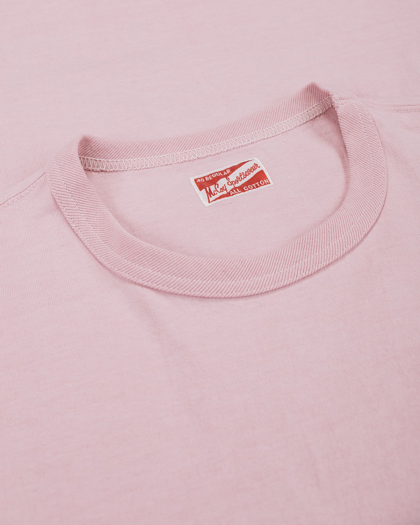 lost & found The Real McCoy's The Real McCoy's MC22006 Pocket Tee Pink