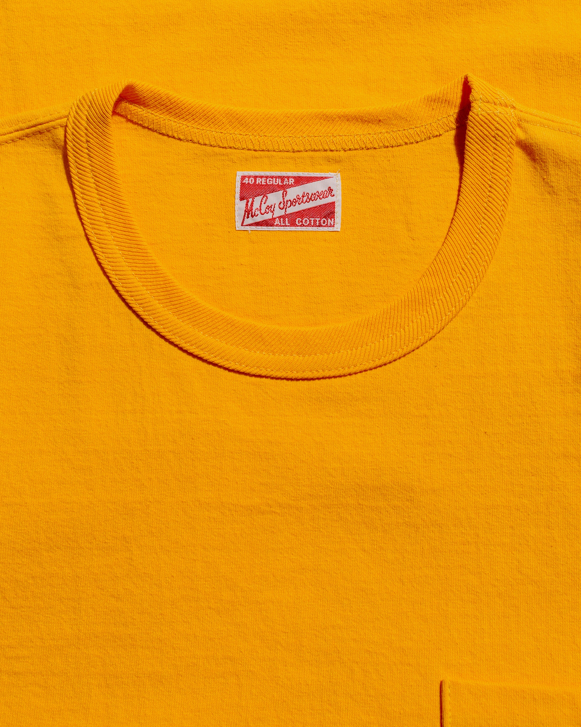 lost & found The Real McCoy's The Real McCoy's MC22006 Pocket Tee Yellow
