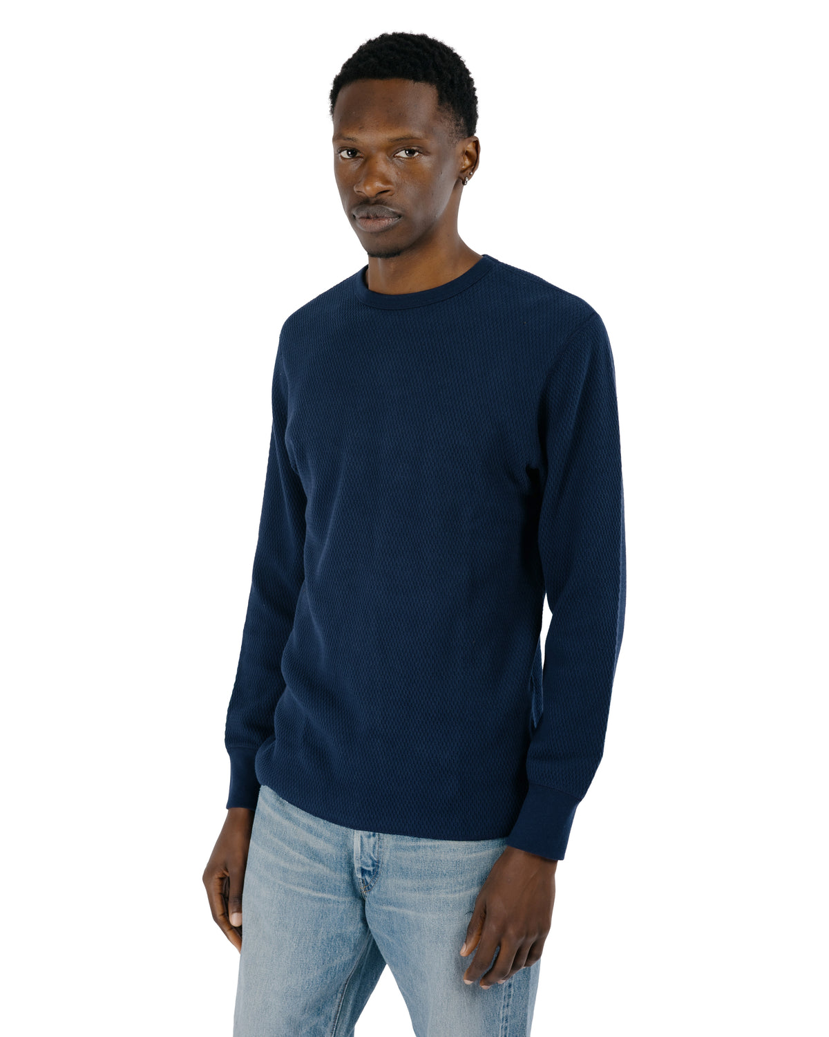 The Real McCoy's MC22109 U.S. Army Military Thermal Shirt Navy