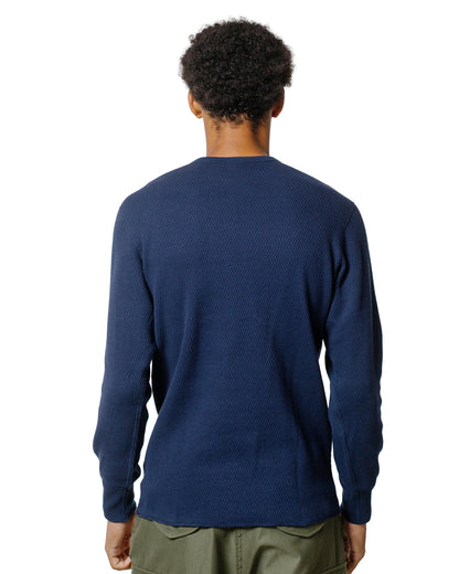 lost & found The Real McCoy's The Real McCoy's MC22109 U.S. Army Military Thermal Shirt Navy