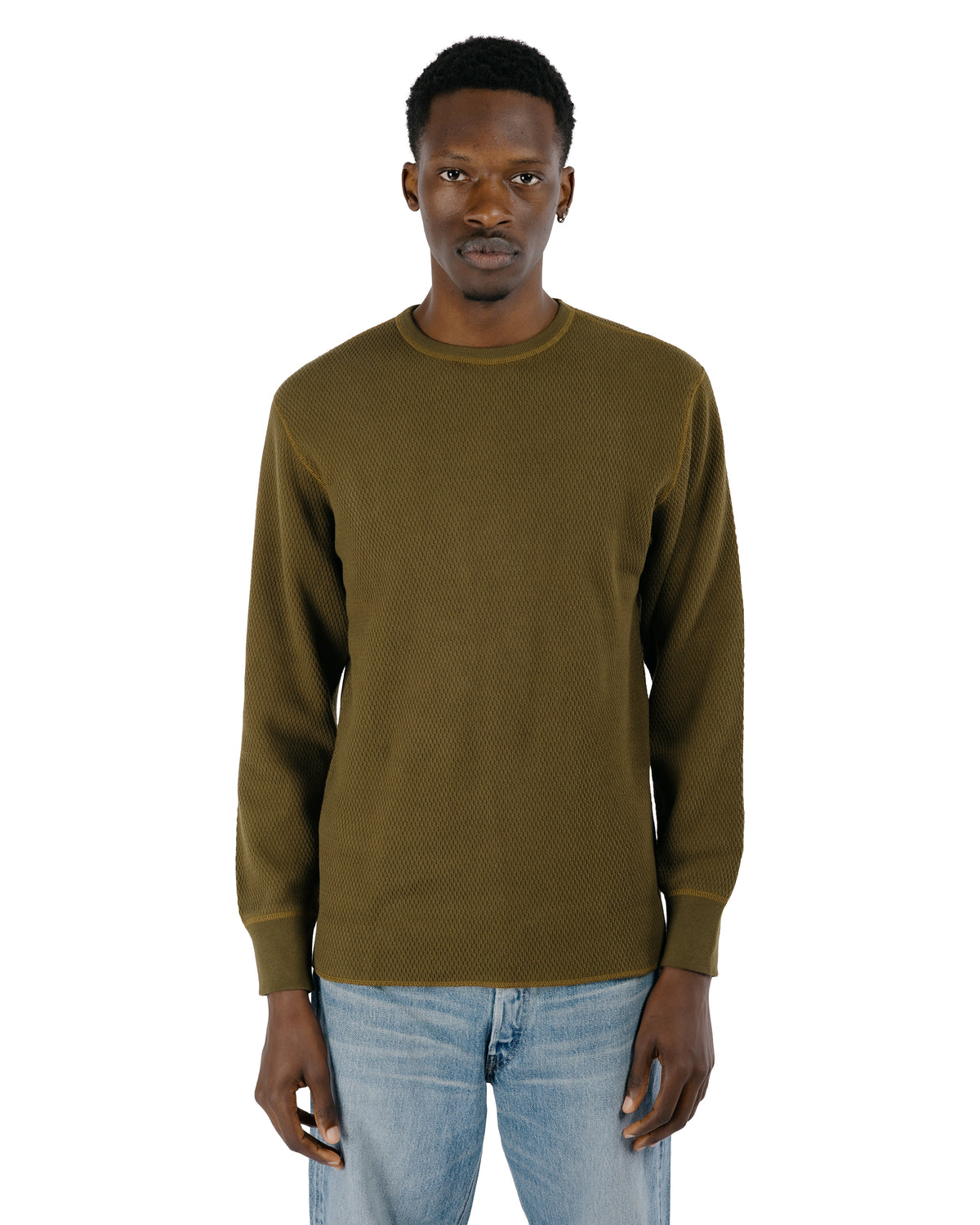 The Real McCoy's MC22109 U.S. Army Military Thermal Shirt Olive