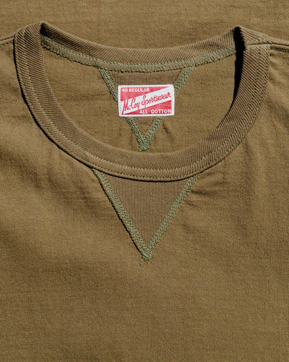 lost & found The Real McCoy's The Real McCoy's MC23020 Gusset Tee Olive