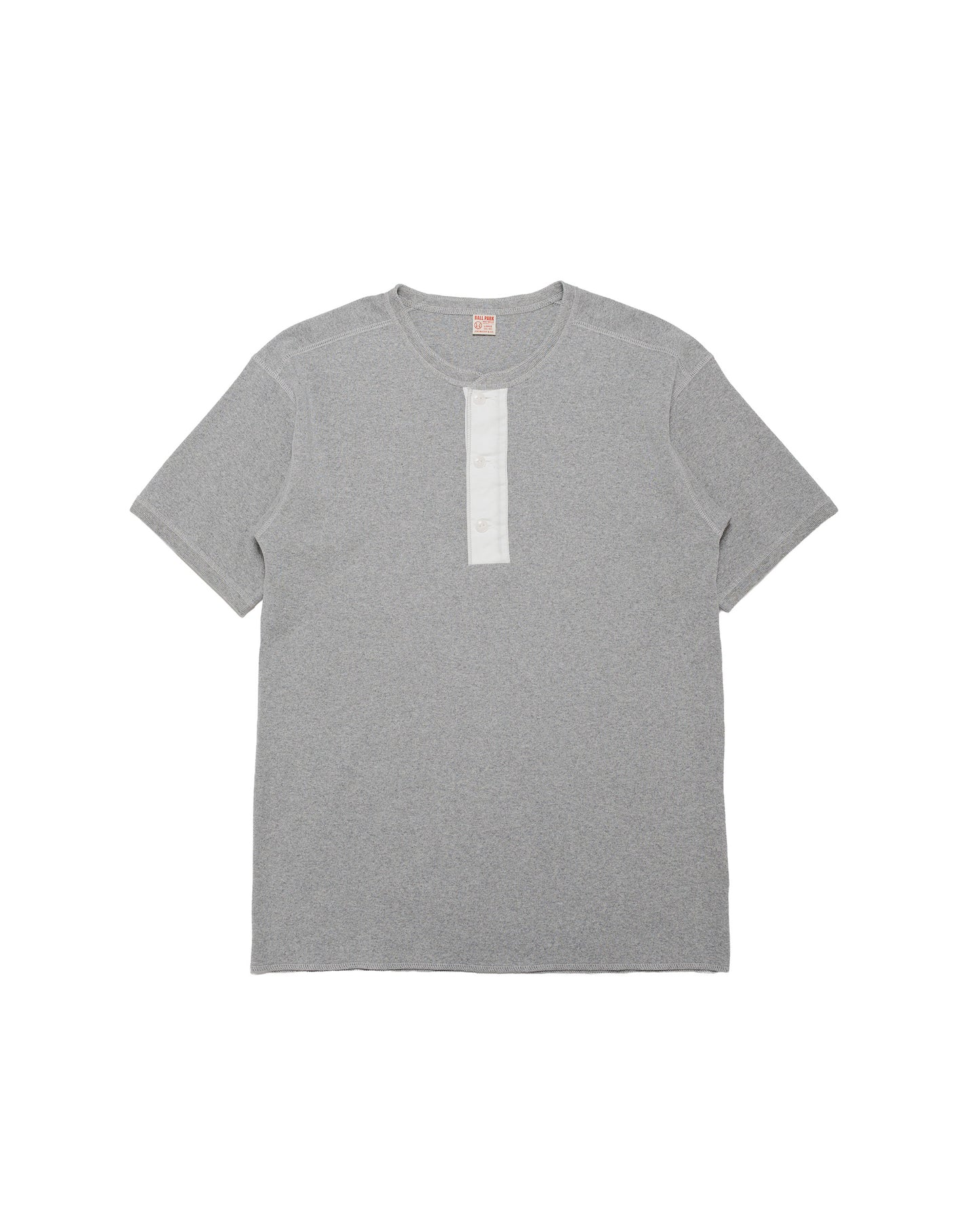The Real McCoy's MC23022 Union Henley Undershirt S/S Medium Grey