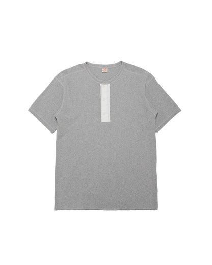 The Real McCoy's MC23022 Union Henley Undershirt S/S Medium Grey