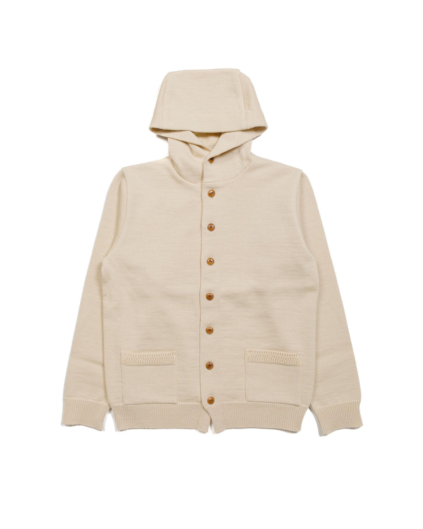 lost & found The Real McCoy's The Real McCoy's MC23107 30s Hooded Knit Sweater Ecru