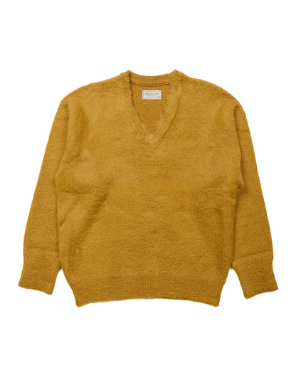 lost & found The Real McCoy's The Real McCoy's MC23109 JM Mohair V-Neck Sweater Mustard