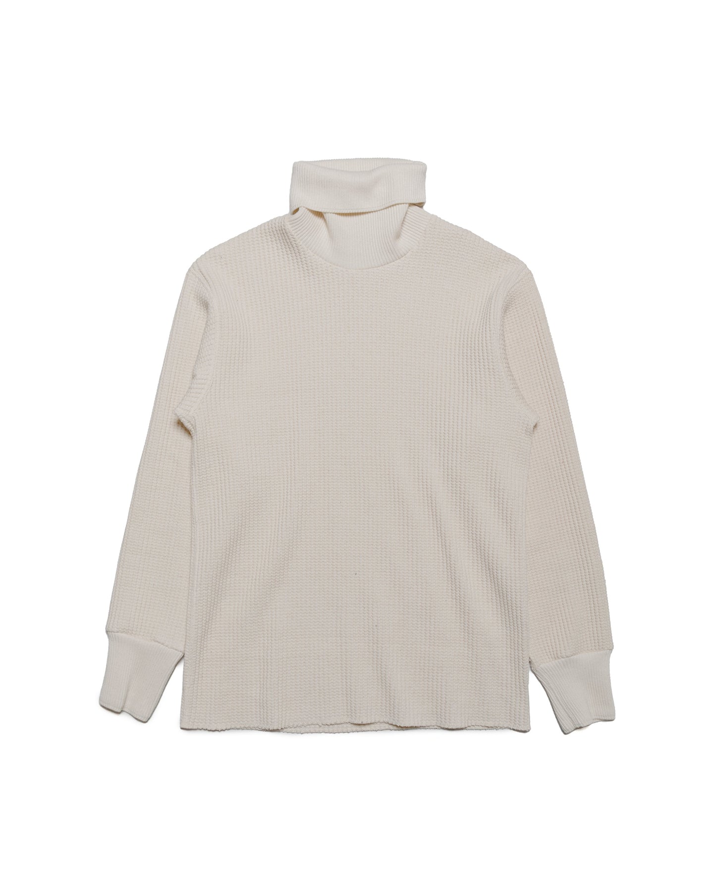 lost & found The Real McCoy's The Real McCoy's MC23110 High Neck Thermal Shirt Ecru