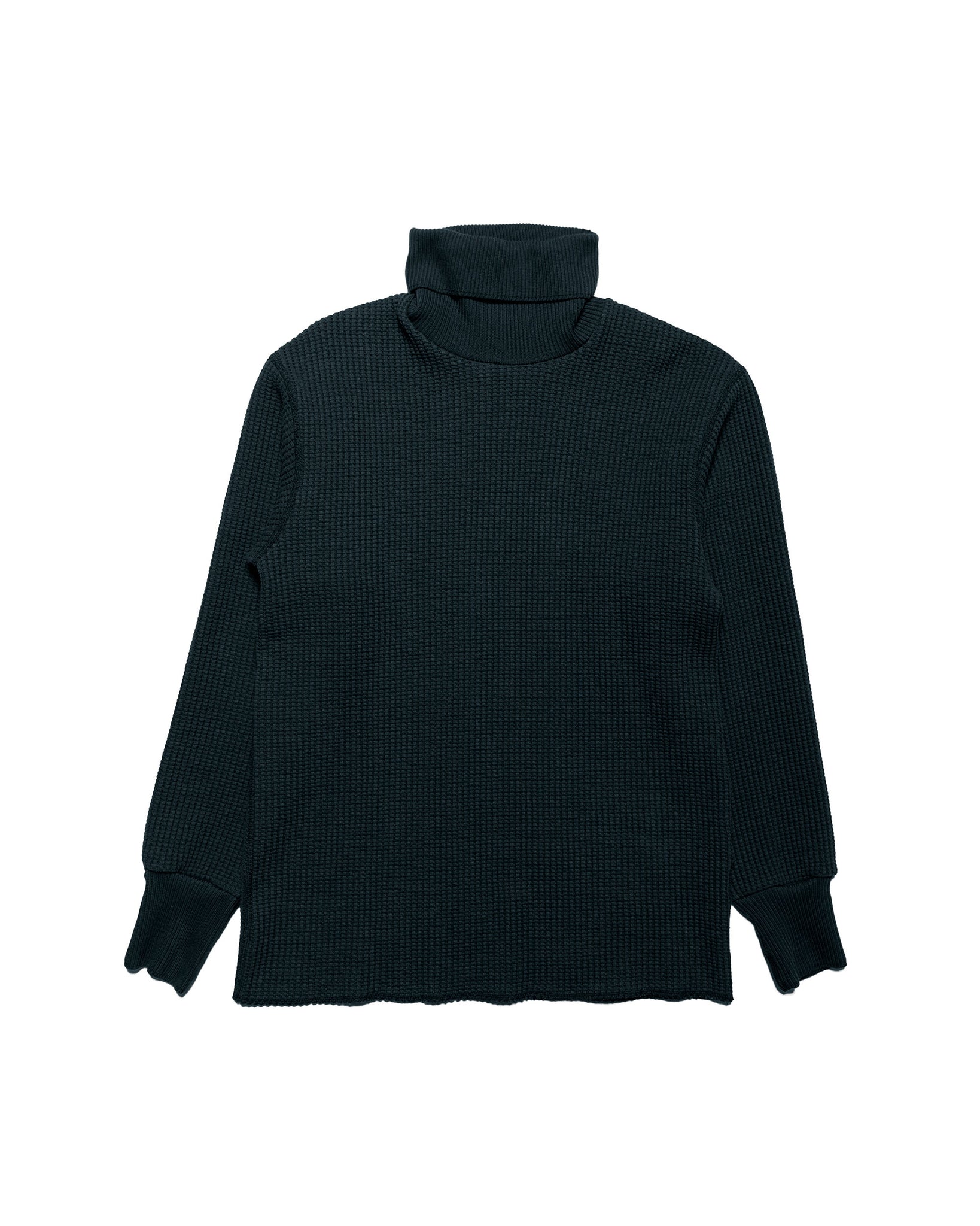 The Real McCoy's MC23110 High Neck Thermal Shirt Navy