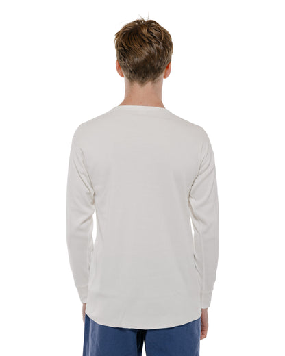 The Real McCoy's MC23111 Union Henley Undershirt L/S White