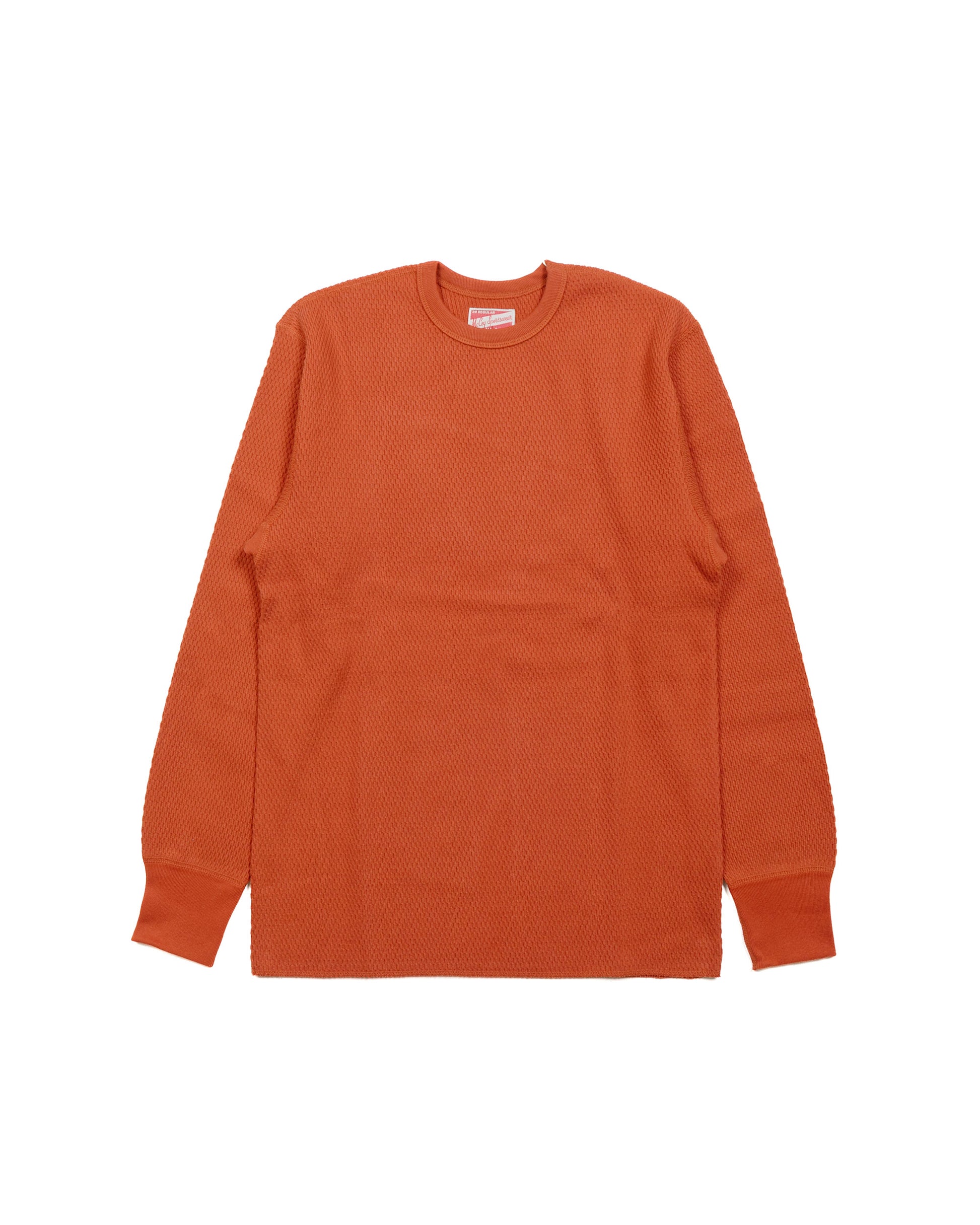 lost & found The Real McCoy's The Real McCoy's MC23115 Honeycomb Thermal Shirt Blood Red