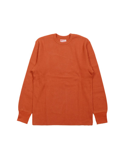 lost & found The Real McCoy's The Real McCoy's MC23115 Honeycomb Thermal Shirt Blood Red
