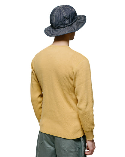 lost & found The Real McCoy's The Real McCoy's MC23115 Honeycomb Thermal Shirt Corn