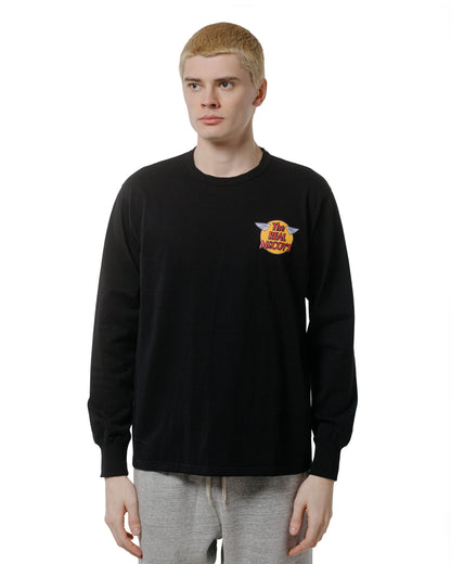lost & found The Real McCoy's The Real McCoy's MC24003 The Real McCoy's Logo Tee L/S Black