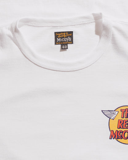 lost & found The Real McCoy's The Real McCoy's MC24004 The Real McCoy's Logo Tee S/S White