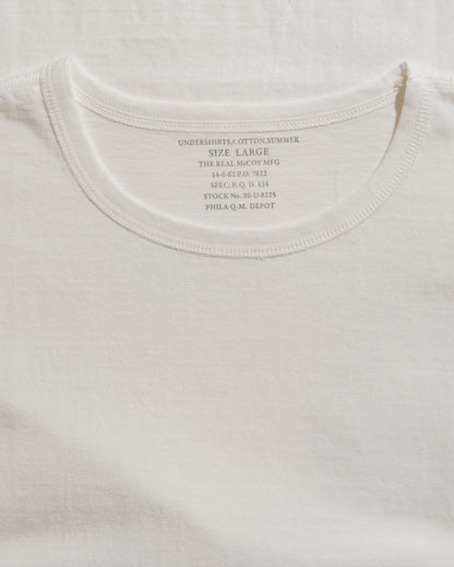 lost & found The Real McCoy's The Real McCoy's MC24014 Undershirt, Cotton, Summer White