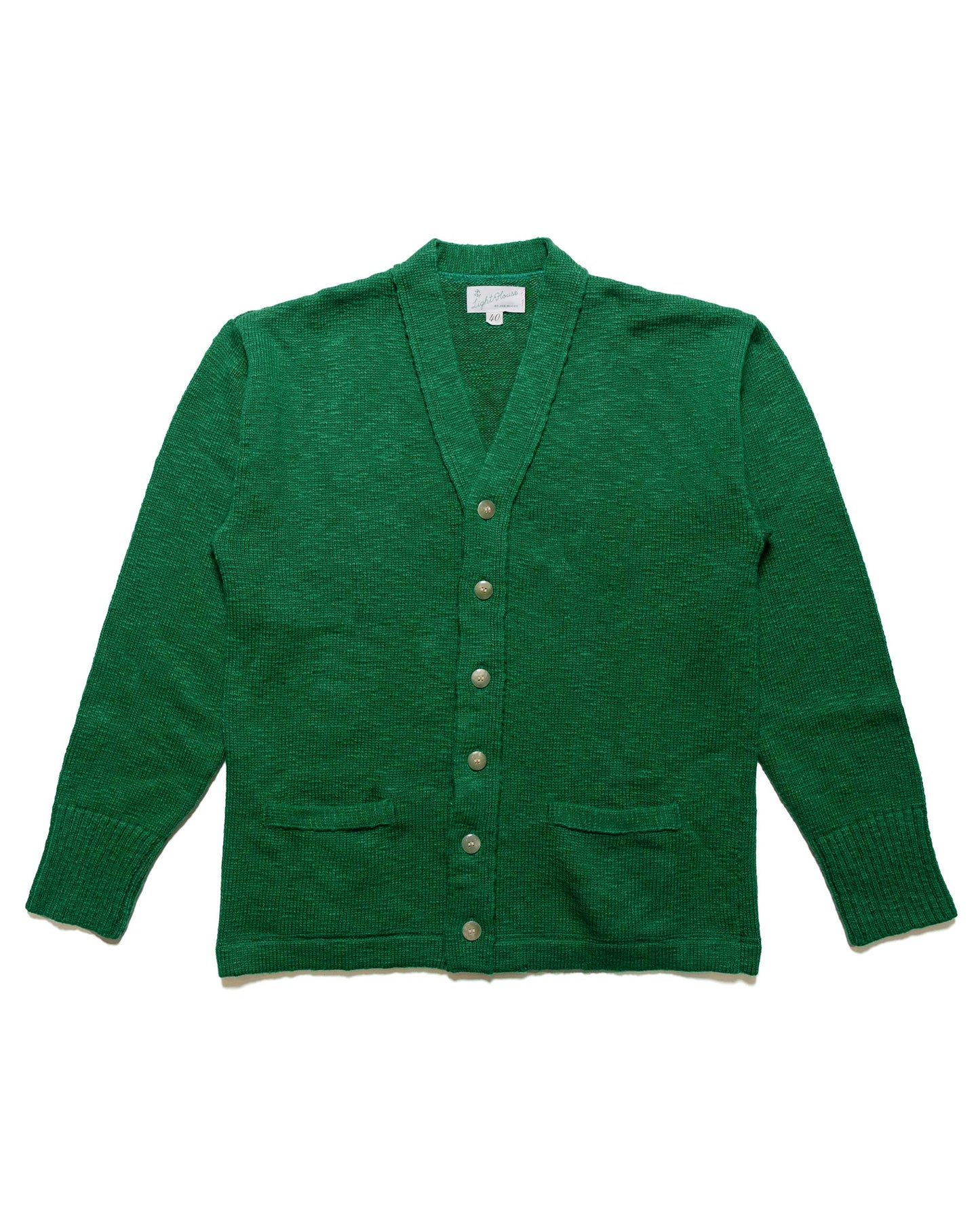 The Real McCoy's MC24016 Cotton Summer Cardigan Green