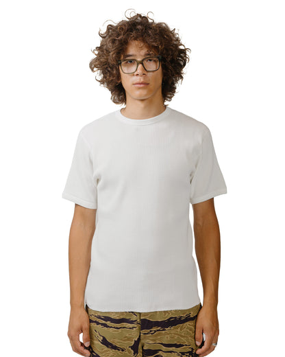lost & found The Real McCoy's The Real McCoy's MC24018 Waffle Thermal Shirt S/S White