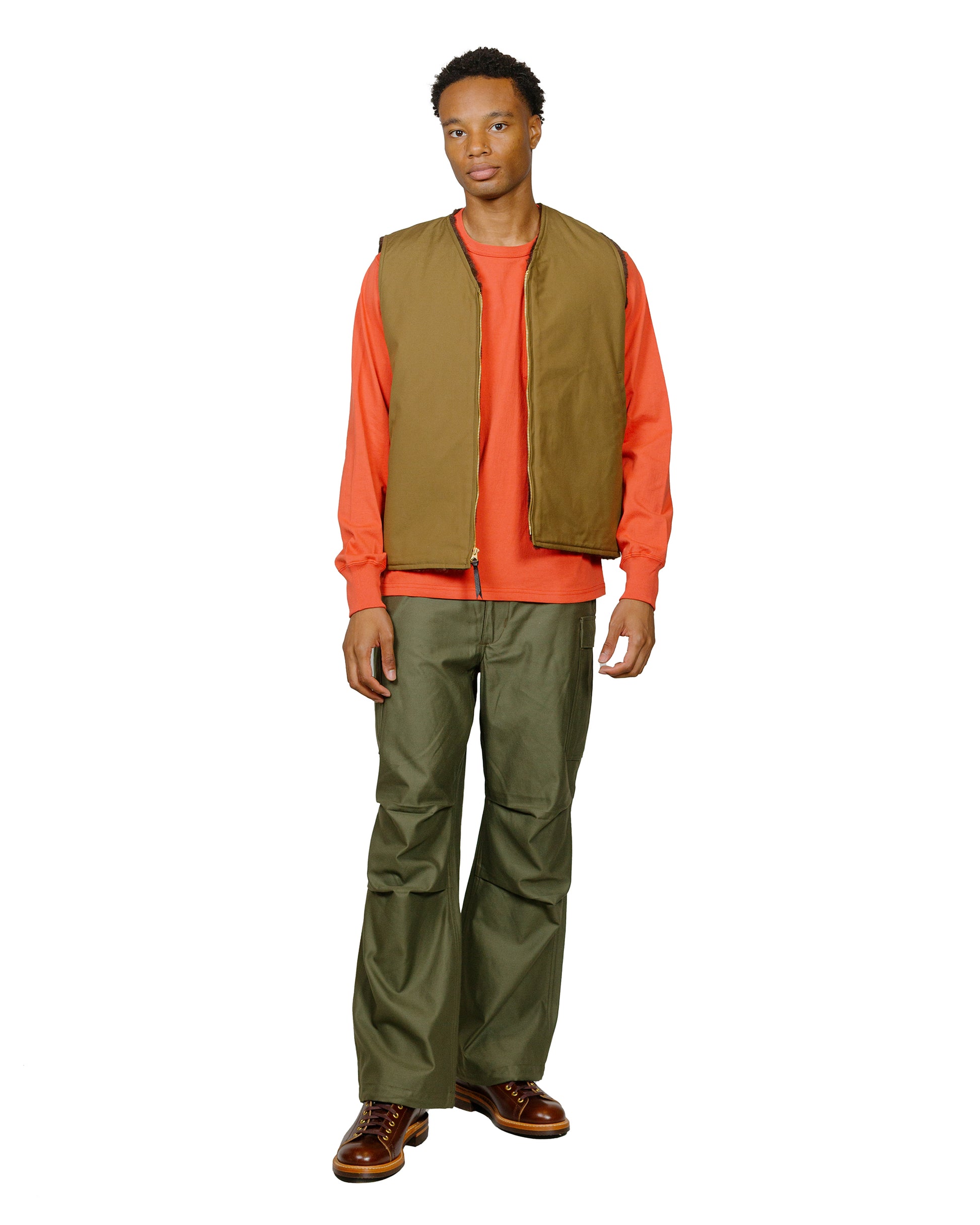 lost & found The Real McCoy's The Real McCoy's MC24019 Pocket Tee L/S Scarlet