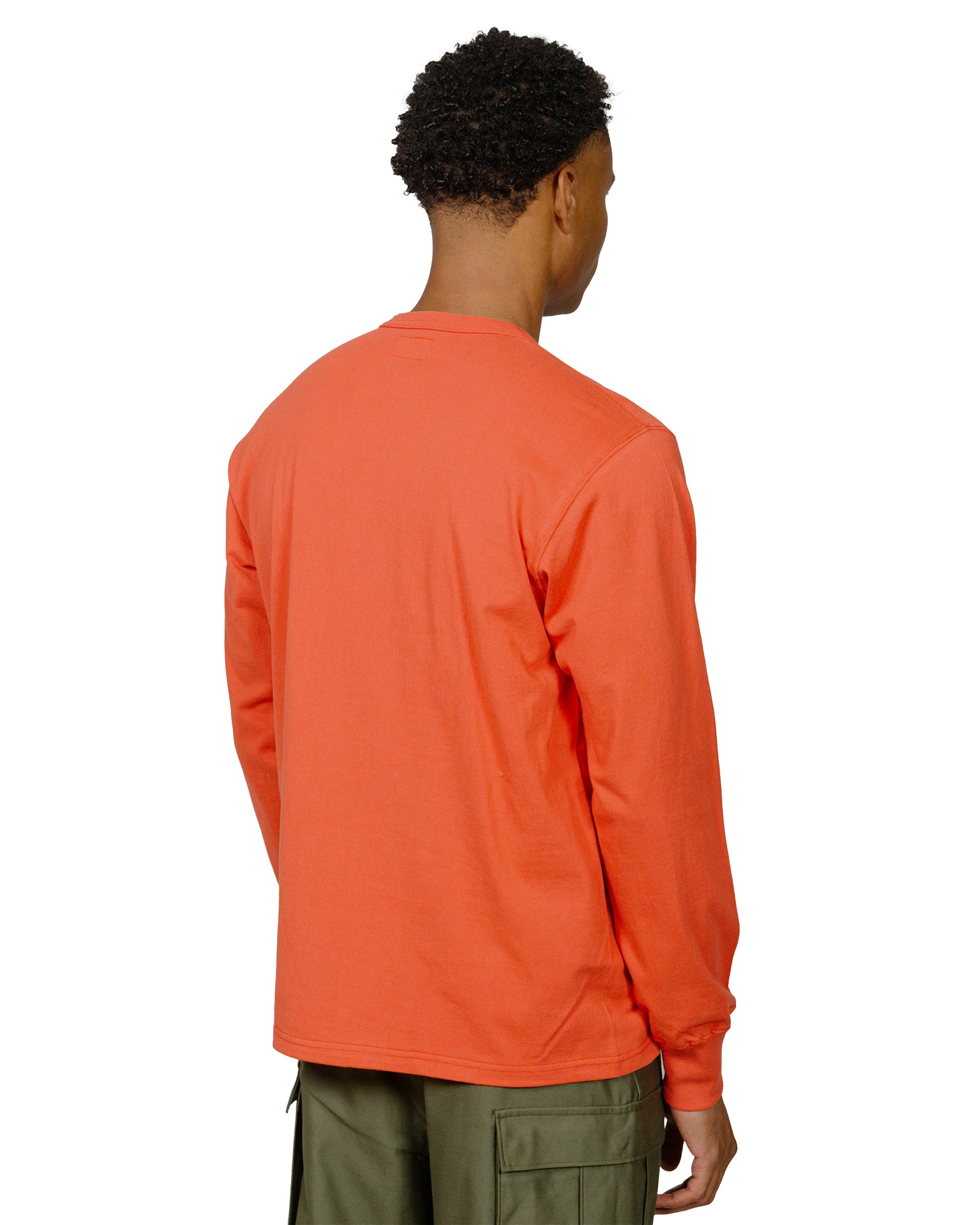 lost & found The Real McCoy's The Real McCoy's MC24019 Pocket Tee L/S Scarlet