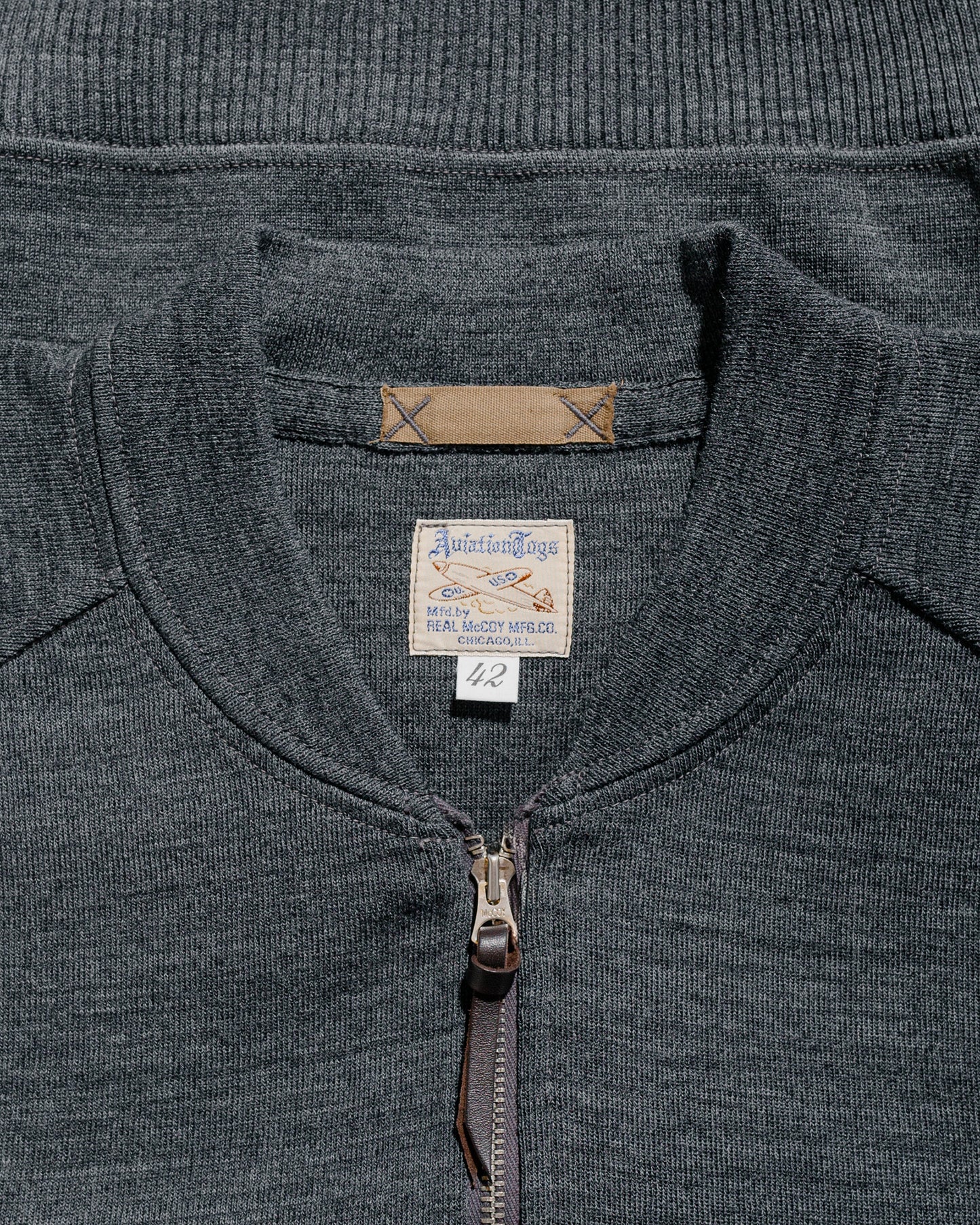 lost & found The Real McCoy's The Real McCoy's MC24106 Winter Aviation Sweater Gray