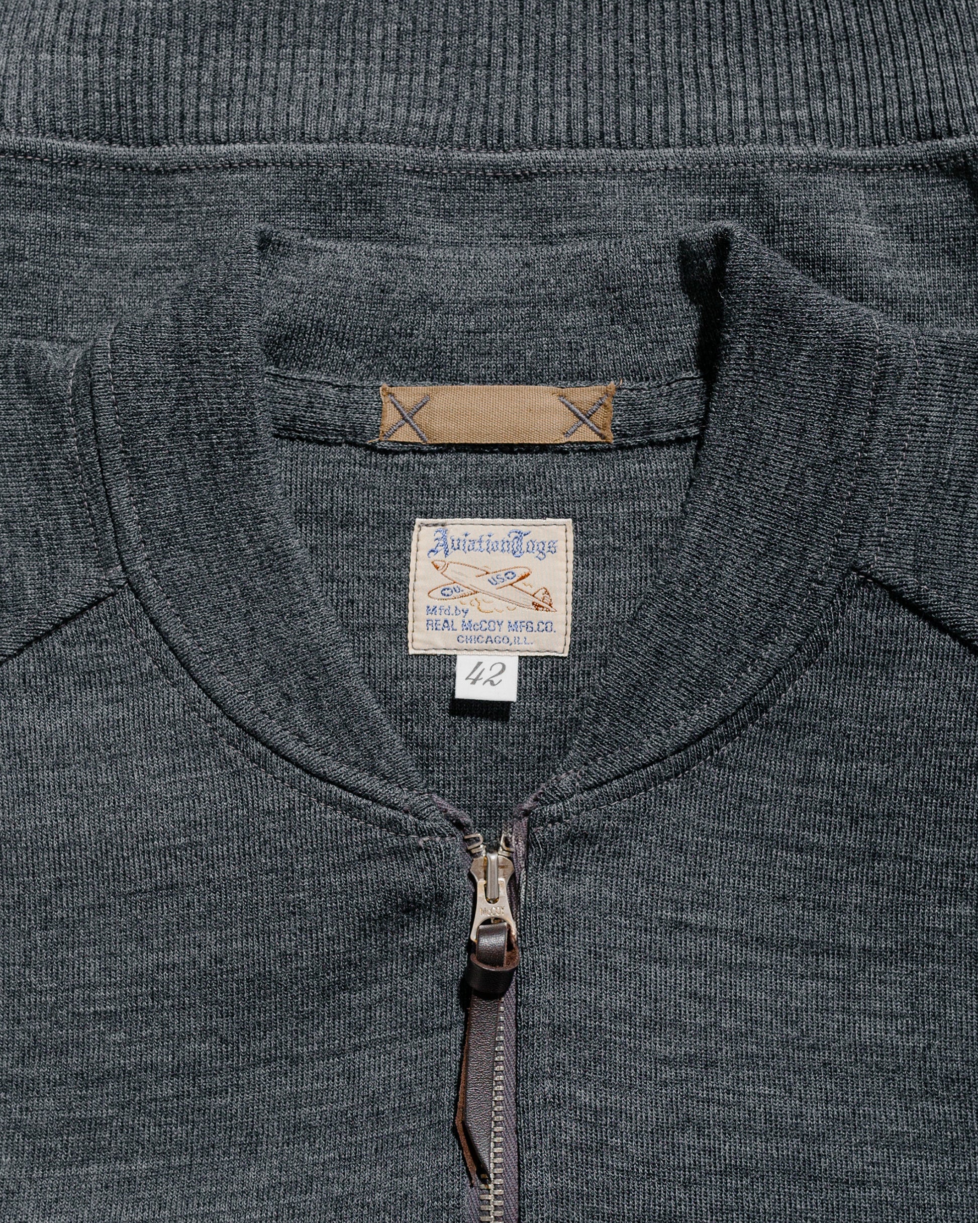 lost & found The Real McCoy's The Real McCoy's MC24106 Winter Aviation Sweater Gray