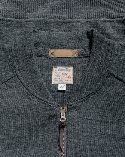 lost & found The Real McCoy's The Real McCoy's MC24106 Winter Aviation Sweater Gray