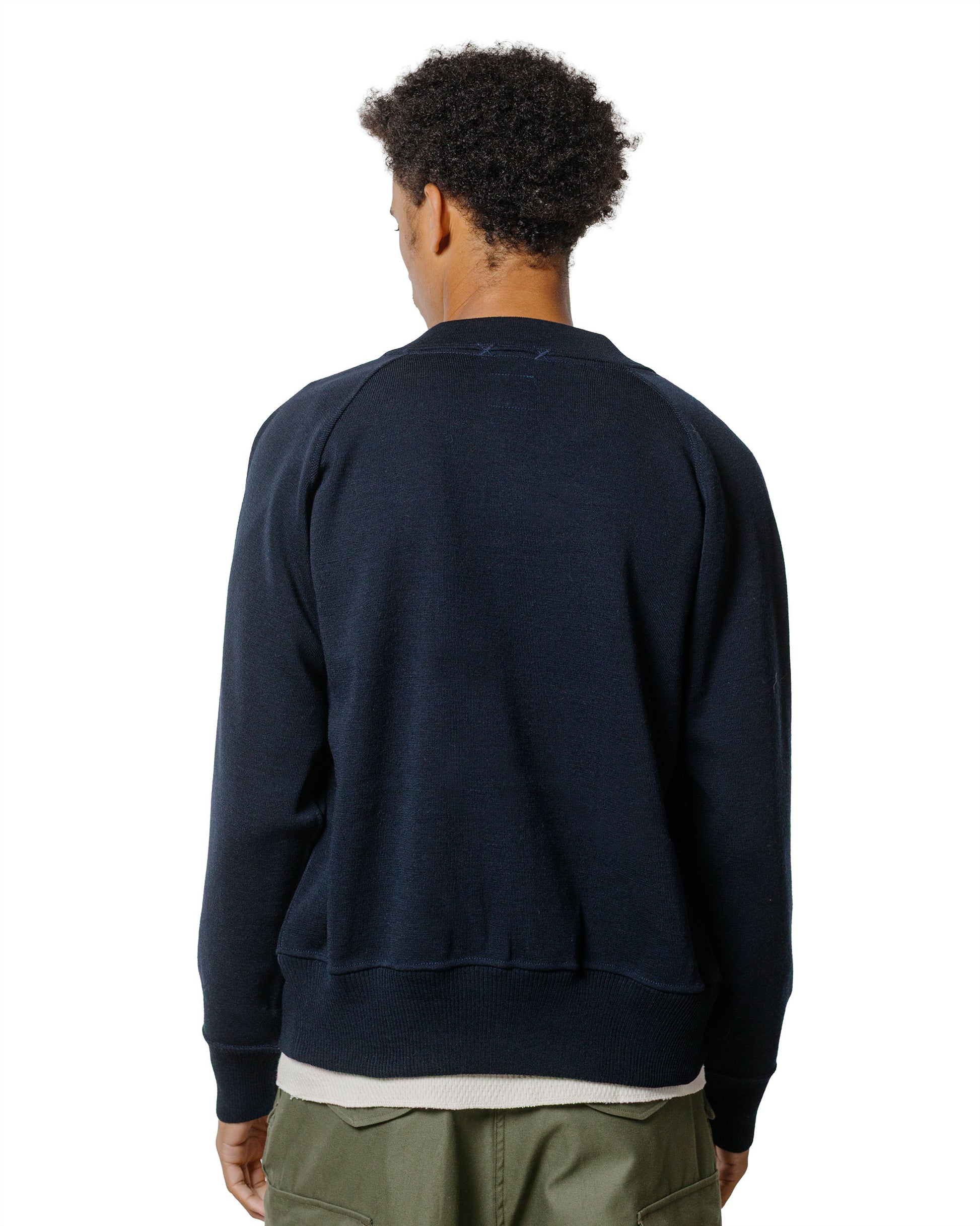 lost & found The Real McCoy's The Real McCoy's MC24106 Winter Aviation Sweater Navy