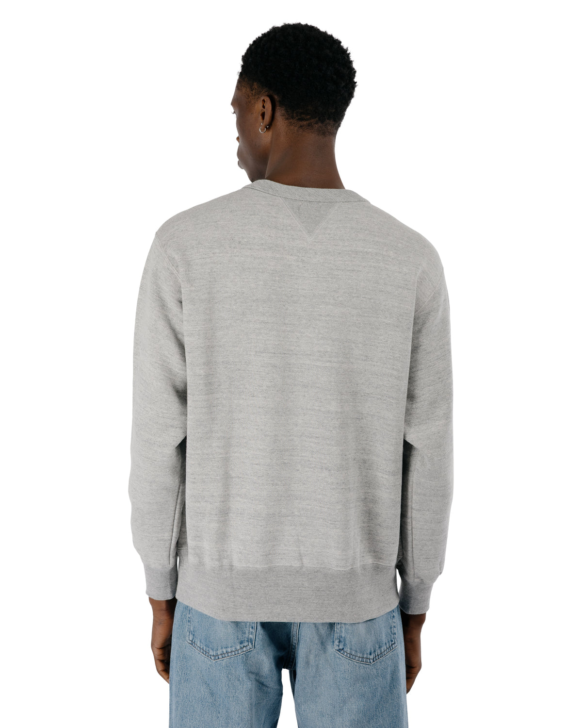 The Real McCoy’s MC24113 10 Oz. Loopwheel Crewneck Sweatshirt Gray