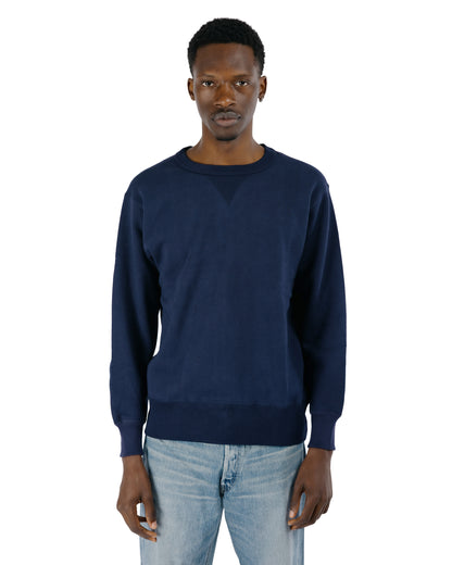 The Real McCoy’s MC24113 10 Oz. Loopwheel Crewneck Sweatshirt Navy