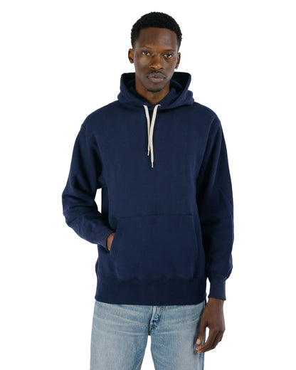 The Real McCoy’s MC24114 10 Oz. Loopwheel Hooded Sweatshirt Navy