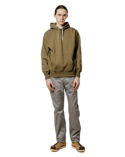 lost & found The Real McCoy's The Real McCoy's MC24114 10 Oz. Loopwheel Hooded Sweatshirt Olive