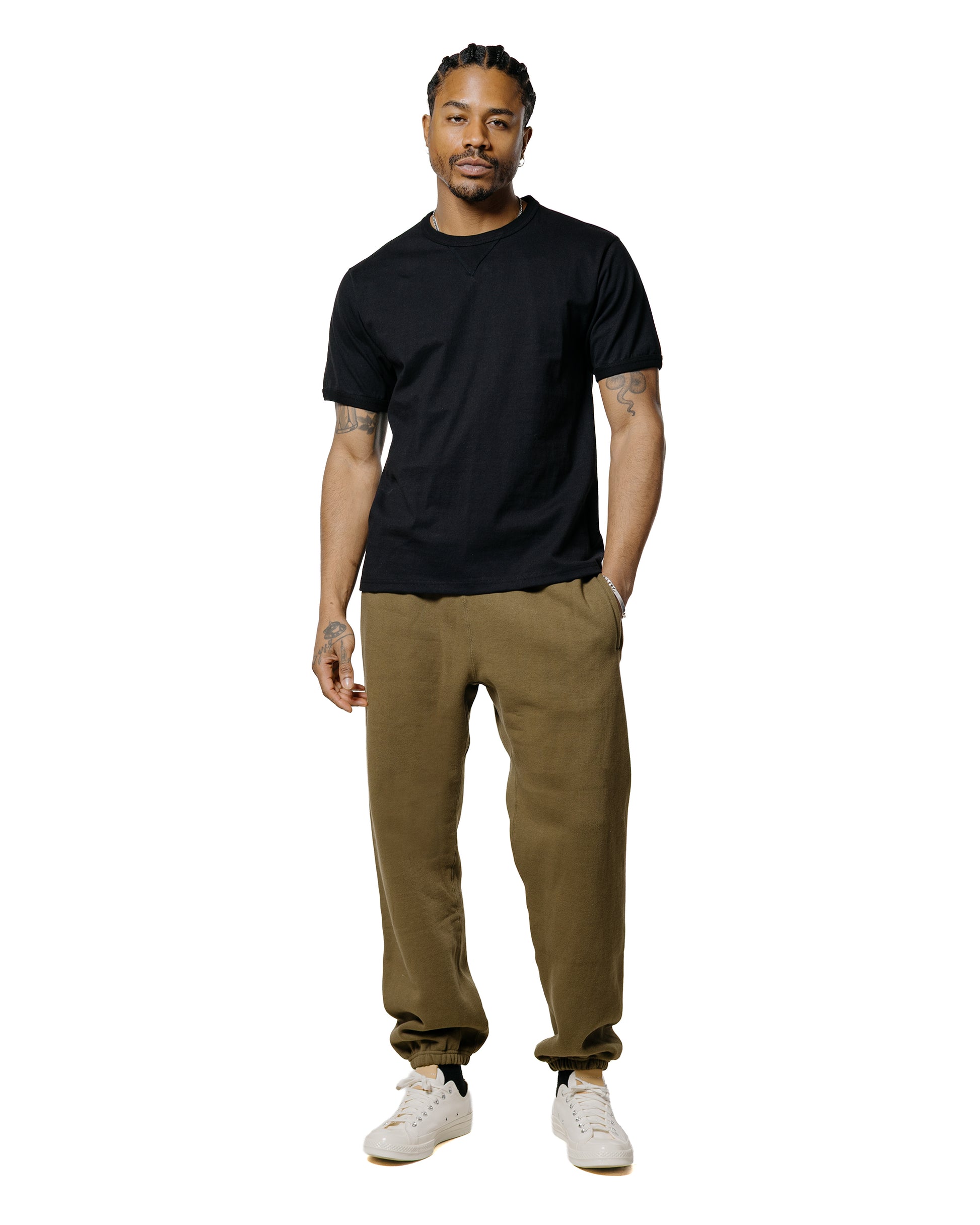 lost & found The Real McCoy's The Real McCoy's MC24116 10 Oz. Loopwheel Sweat Pants Olive
