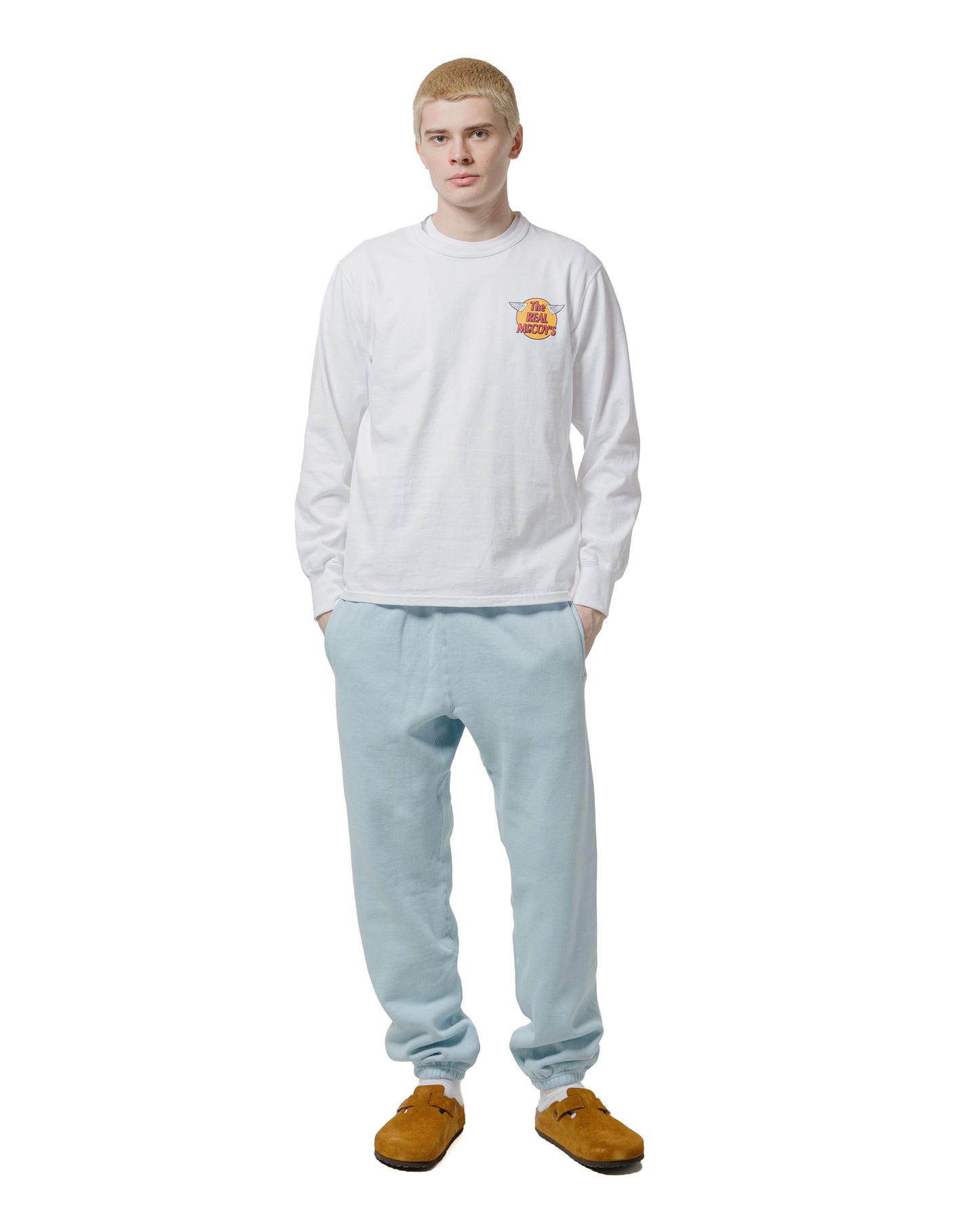 lost & found The Real McCoy's The Real McCoy's MC24116 10 Oz. Loopwheel Sweat Pants Saxe