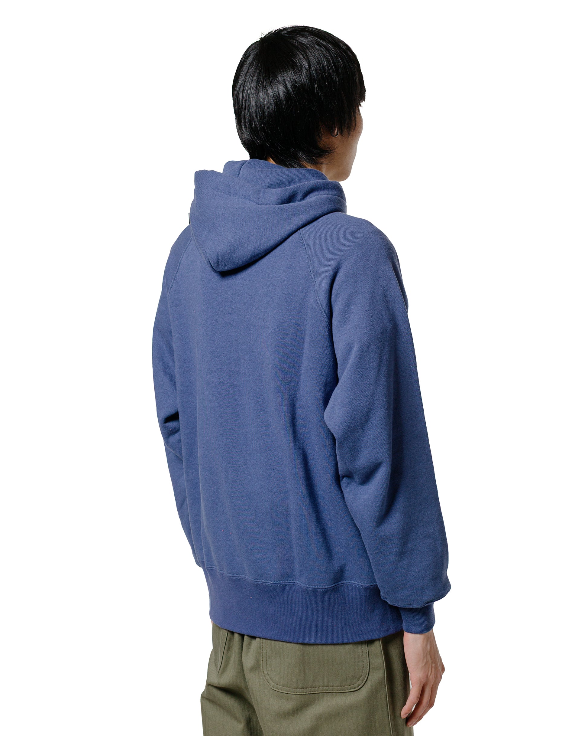 lost & found The Real McCoy's The Real McCoy's MC24118 9 Oz. Loopwheel Raglan Hooded Sweatshirt MQ Navy
