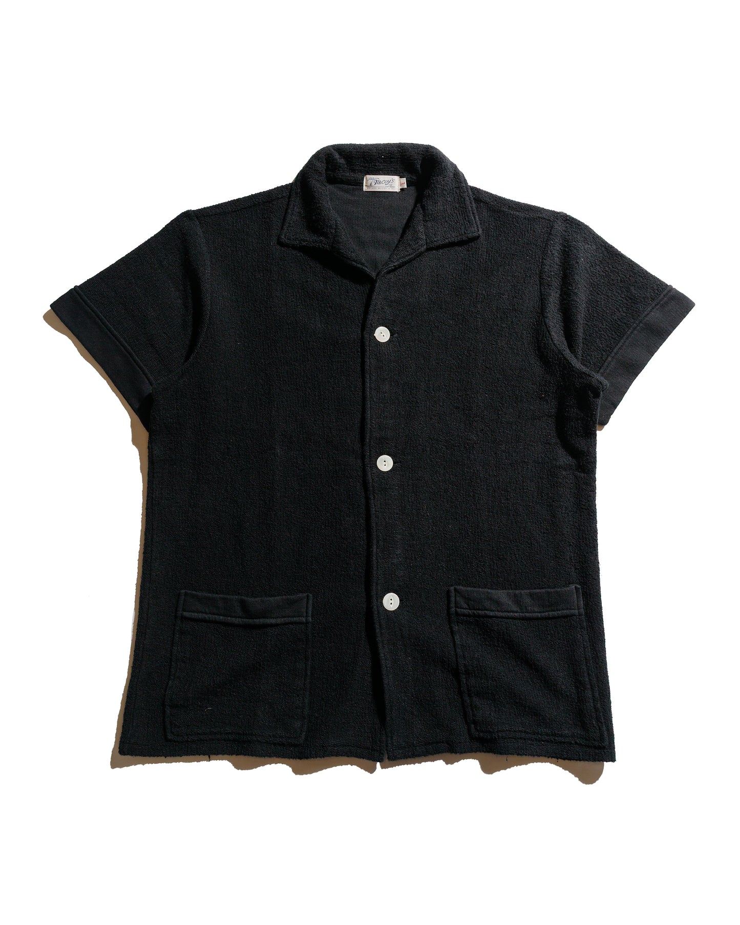 lost & found The Real McCoy's The Real McCoy's MC25001 Cotton Pile Beach Shirt Black